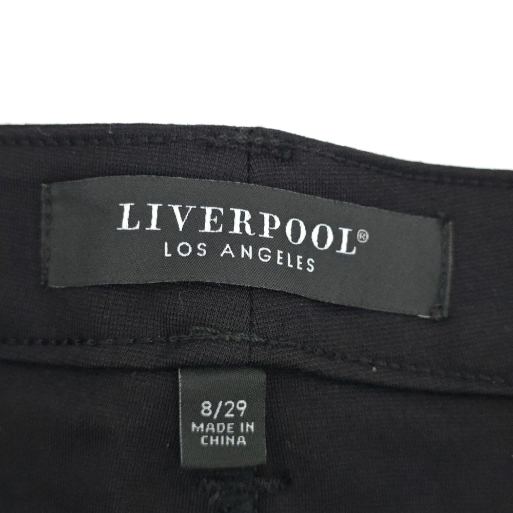 Liverpool Los Angeles Ponte Skinny Ankle Pants 8 Black NWT - Picture 4 of 9